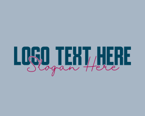 Overlap - Retro Signature Business logo design
