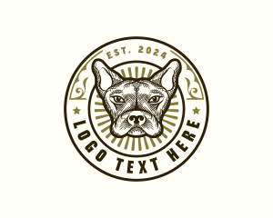 Dog Bulldog Canine logo design