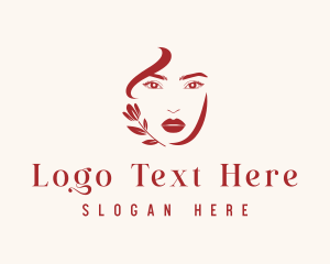 Caucasian - Woman Face Beauty logo design