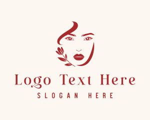 Woman Face Beauty Logo