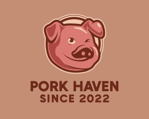 Pork Streak Restaurant logo design
