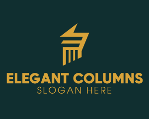 Digital Law Pillar logo design