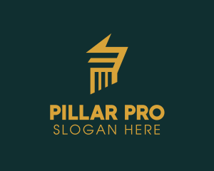 Digital Law Pillar logo design