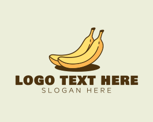 Nutritious Banana Fruit Logo