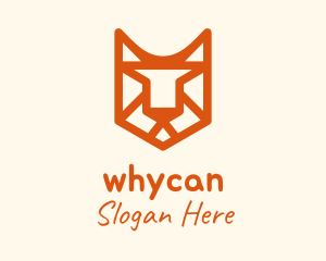 Head - Feline Cat Line Art logo design