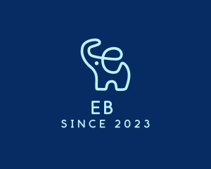 Wild Elephant Letter E logo design
