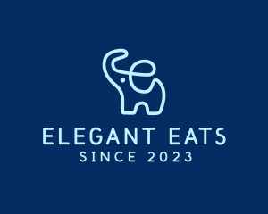 Wild Elephant Letter E logo design