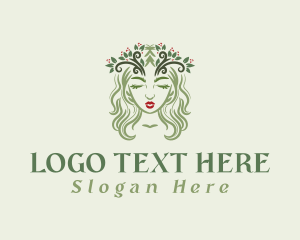Tiara - Nature Beauty Goddess logo design