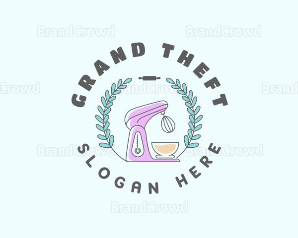 Kitchen Mixer Baking Logo