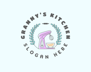 Kitchen Mixer Baking logo design