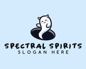 Spooky Cute Ghost logo design