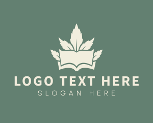 Lab - Weed Cannabis Book logo design