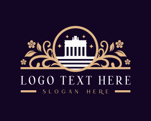 Attraction - Ancient Landmark Structure logo design