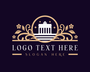 Ahu Tongariki - Ancient Landmark Structure logo design