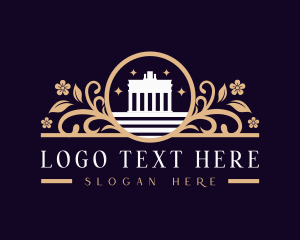 Ancient Landmark Structure Logo