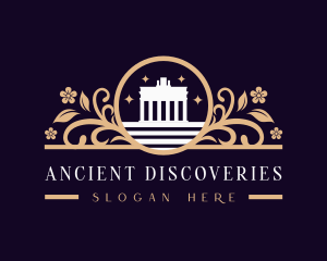 Ancient Landmark Structure logo design