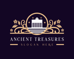 Ancient Landmark Structure logo design