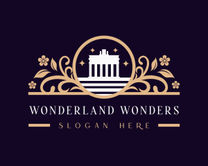 Attraction - Ancient Landmark Structure logo design