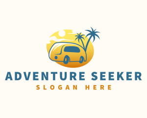 Tour - Camping Tour Minivan logo design