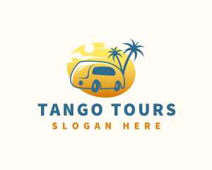 Camping Tour Minivan logo design