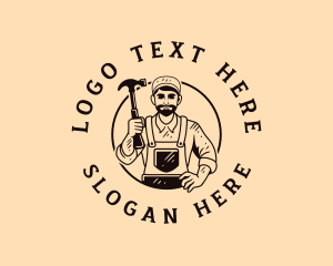 Industrial - Tradesman Hammer Worker logo design