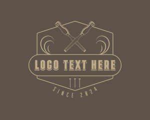 Wood Chisel - Wood Chisel Woodwork logo design