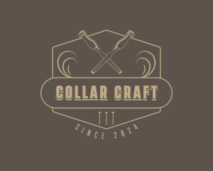 Wood Chisel Woodwork logo design