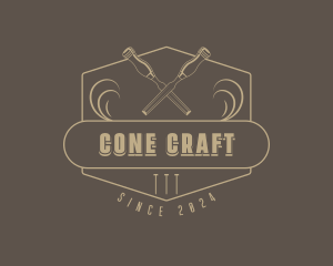 Wood Chisel Woodwork logo design