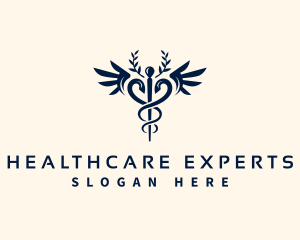 Healthcare Medical Caduceus logo design