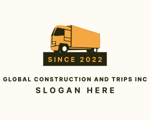 Trailer - Shipping Box Truck logo design