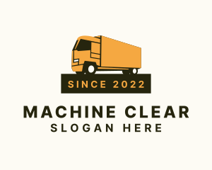 Highway - Shipping Box Truck logo design