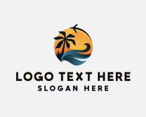 Visit - Travel Plane Tourism logo design