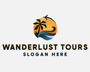 Travel Plane Tourism logo design