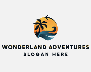 Travel Plane Tourism logo design