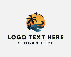 Travel Plane Tourism Logo