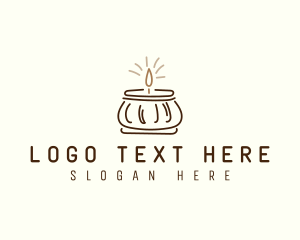 Relaxing - Jar Scented Candle logo design