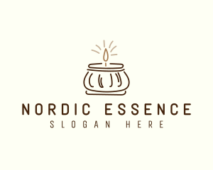 Jar Scented Candle logo design