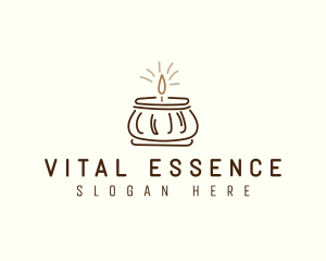 Jar Scented Candle logo design