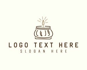 Light - Jar Scented Candle logo design