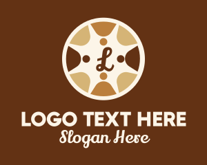 Social Justice - Racial Equality Emblem Lettermark logo design