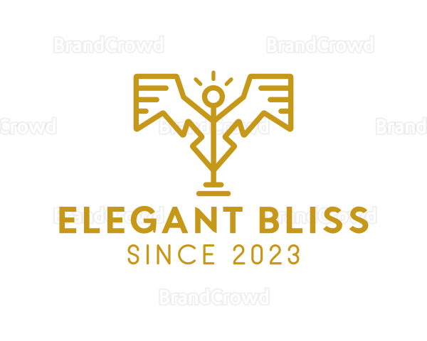 Eagle Statue Wings Logo