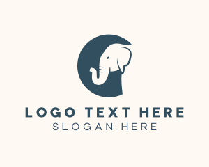 Large - Wild Elephant Circus logo design