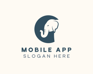 Desert - Wild Elephant Circus logo design