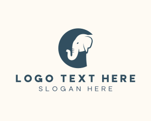 Conservation - Wild Elephant Animal logo design