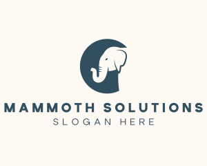 Wild Elephant Animal logo design