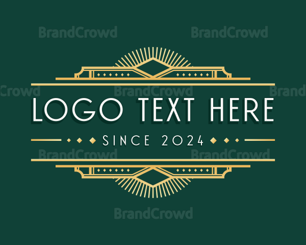 Luxury Art Deco Ornament Logo