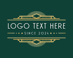 Luxury Art Deco Ornament Logo