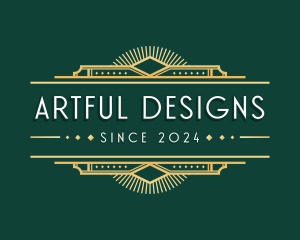 Luxury Art Deco Ornament logo design