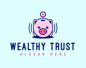 Banker - Piggy Coin Dollar logo design