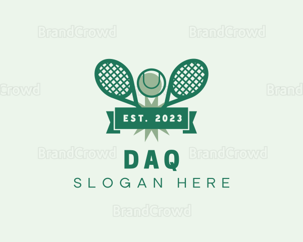 Tennis Tournament Racket Logo